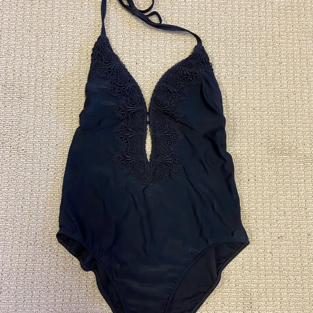 Hollister One-Piece Swimsuit with Lace Detail